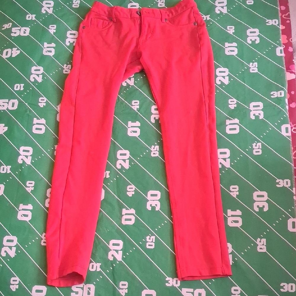 Timing Womens Bright Red Jeans